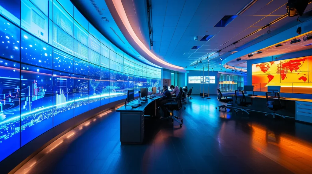 a sleek, modern laboratory filled with advanced equipment and glowing screens displays focused researchers engaged in intense discussions about delta 10 clinical studies, underscoring a commitment to innovative health applications and scientific progress.